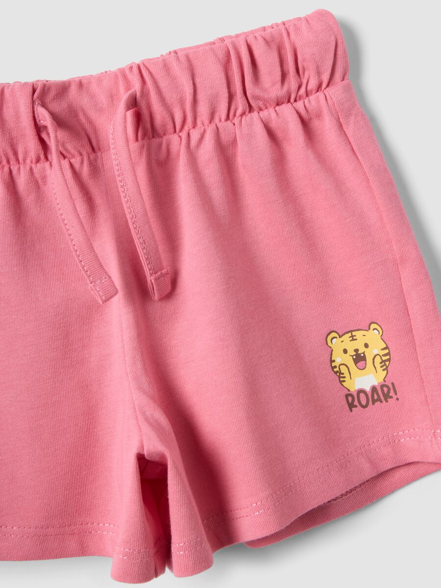 Girls&rsquo; pure cotton multicolour set with print, regular fit_3