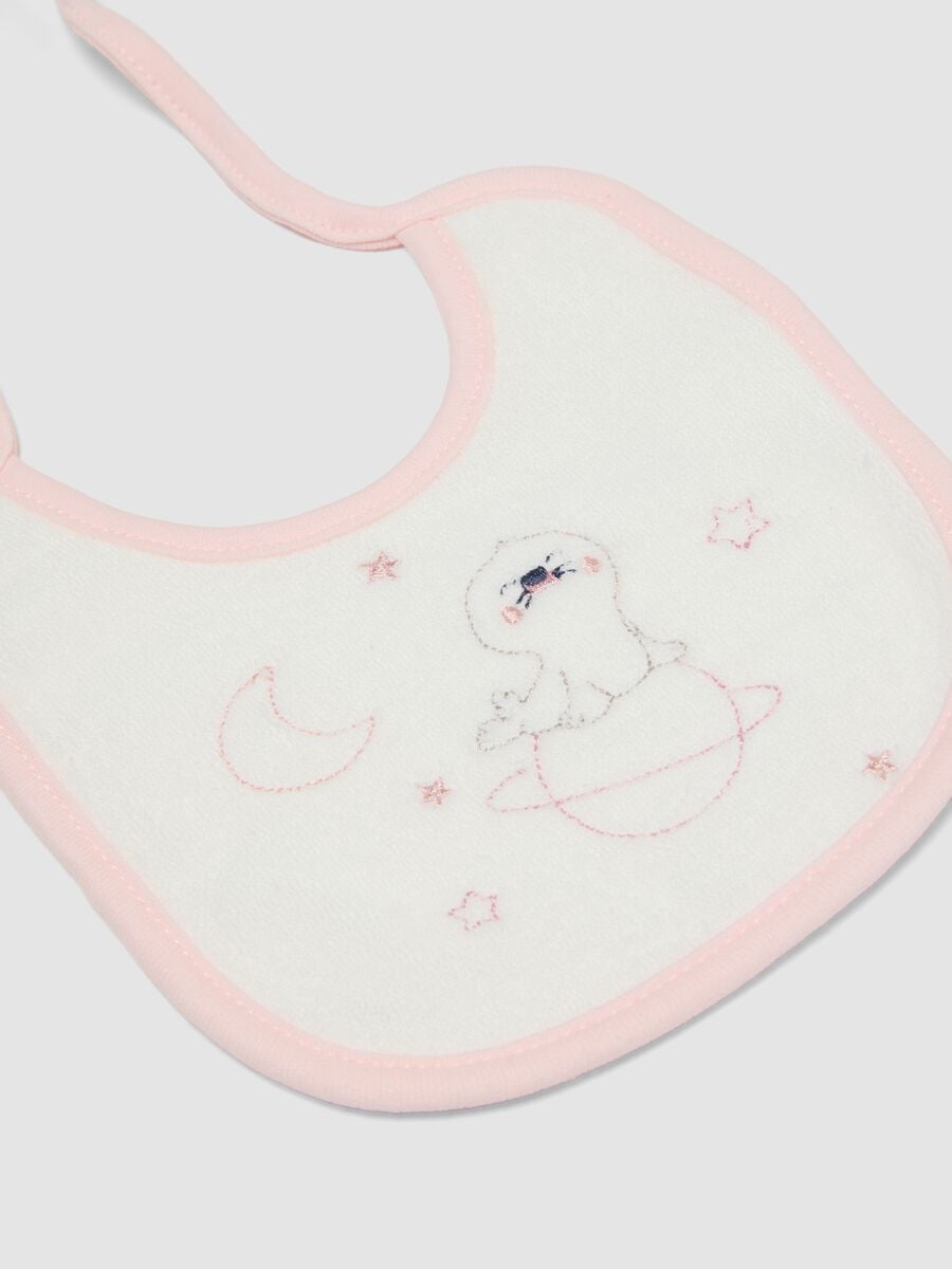 Bipack di bavette rosa in misto cotone organico_1