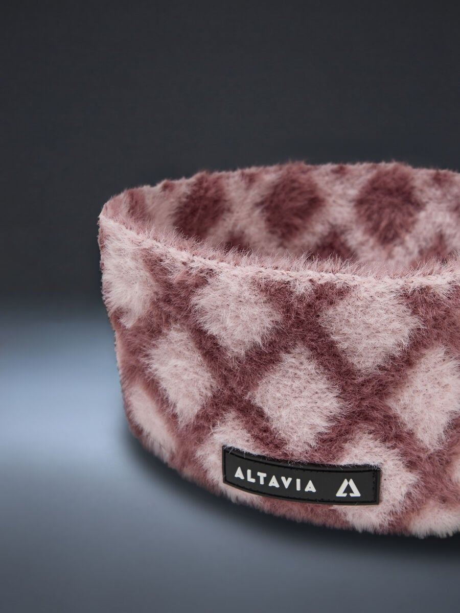 Pink geometric-pattern headband ALTAVIA WITH DEBORAH COMPAGNONI_2