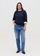 Curvy crochet pullover with cable-knit design_0