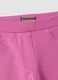 Pink flared treggings in stretch organic cotton_3