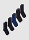 Multicolour short cotton blend socks multipack_0
