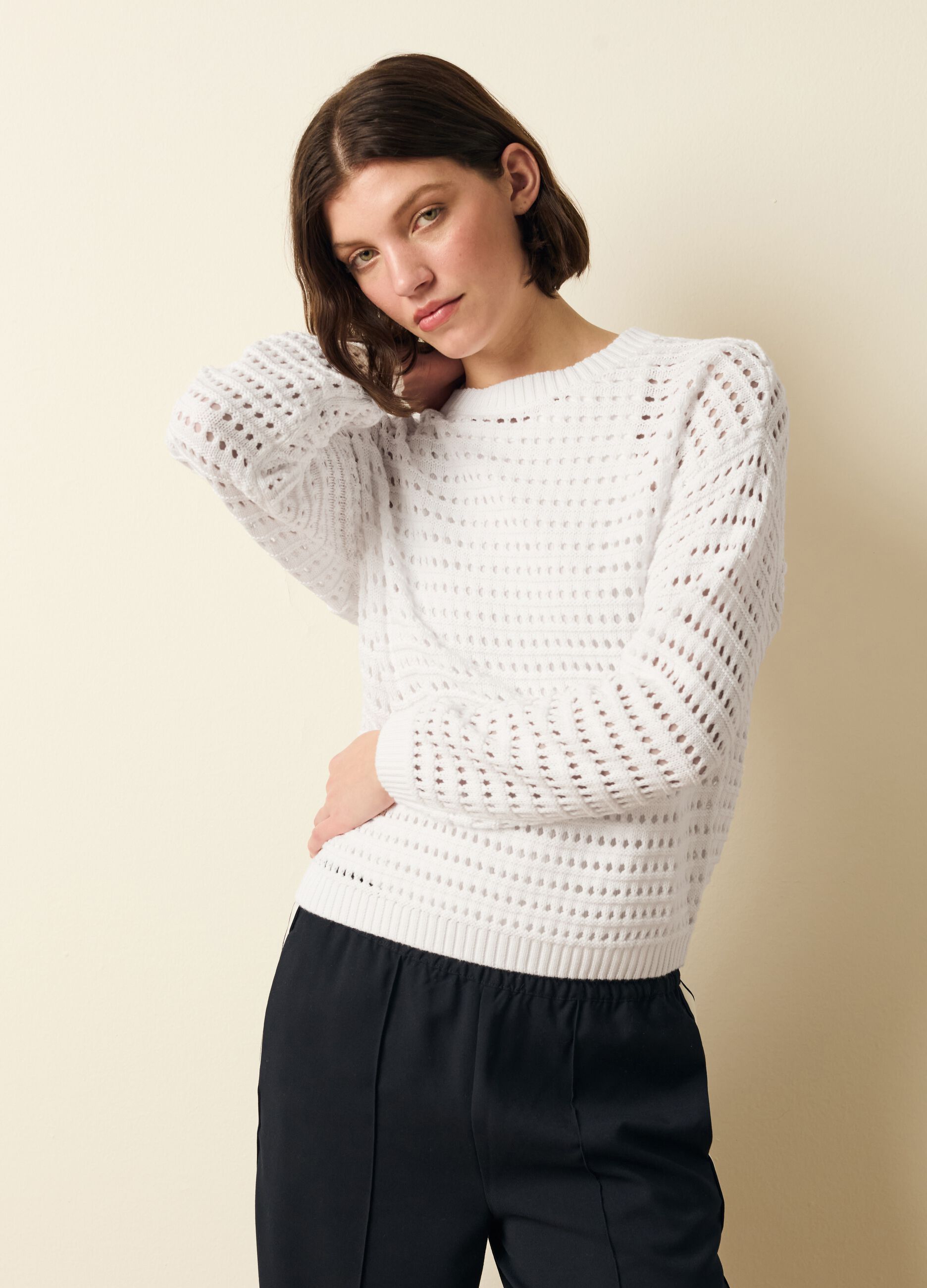 Maglia tricot in cotone