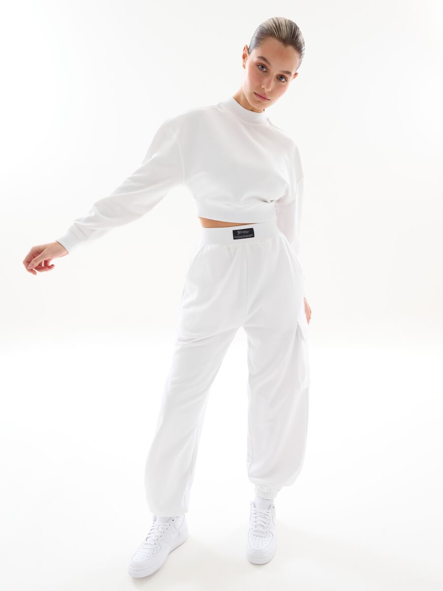 Cargo Sweatpants White_0