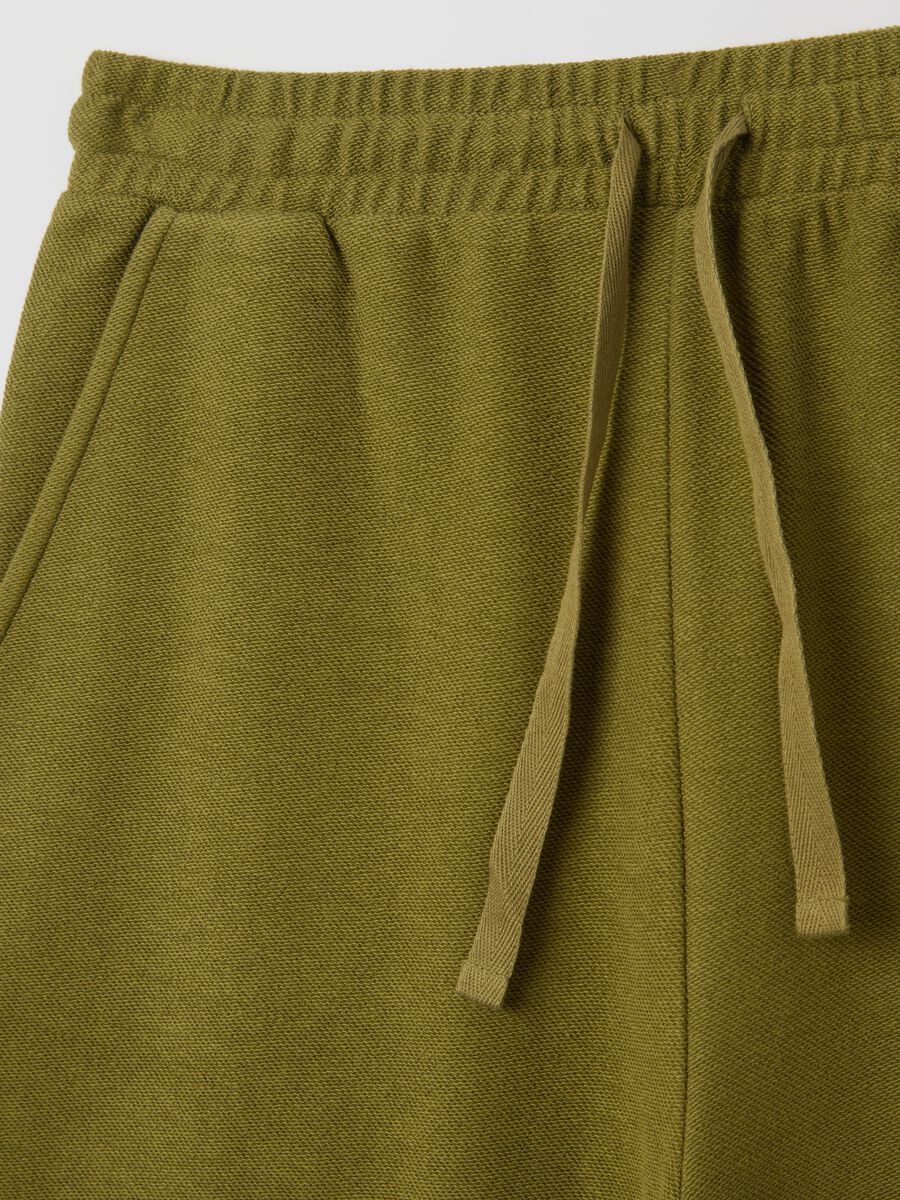 Green cotton Bermuda shorts by Piombo_5