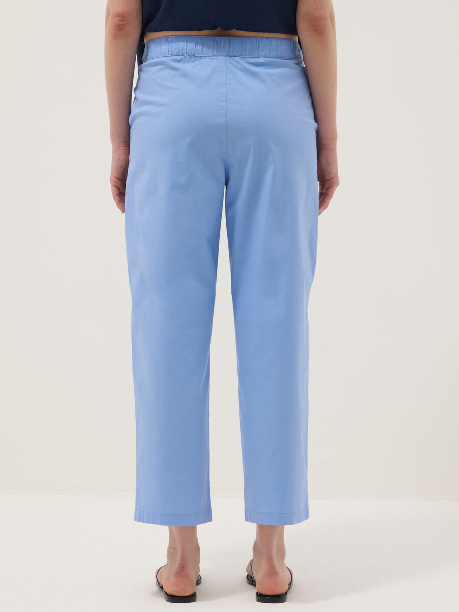 Light blue stretch cotton trousers_2