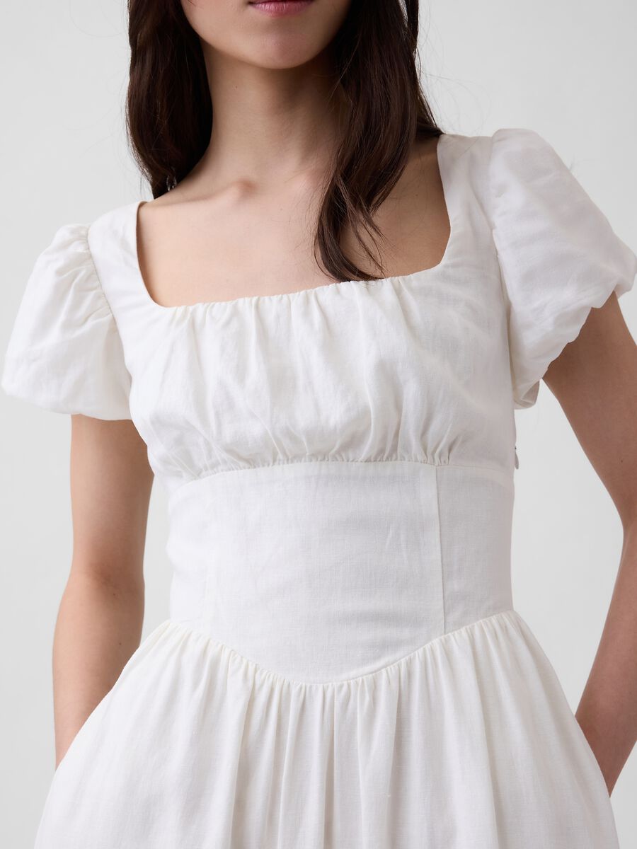 Linen-blend midi dress_3