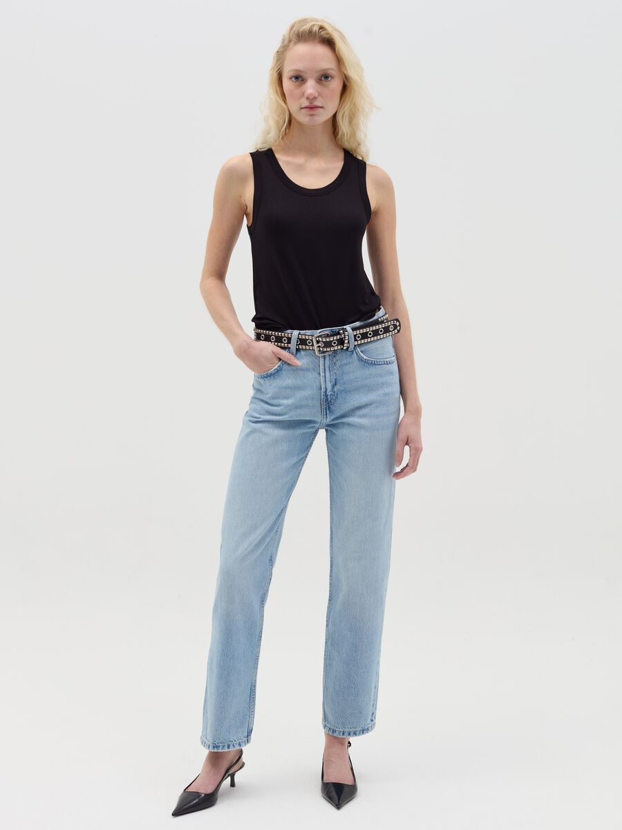 Jeans straight fit cinque tasche_0