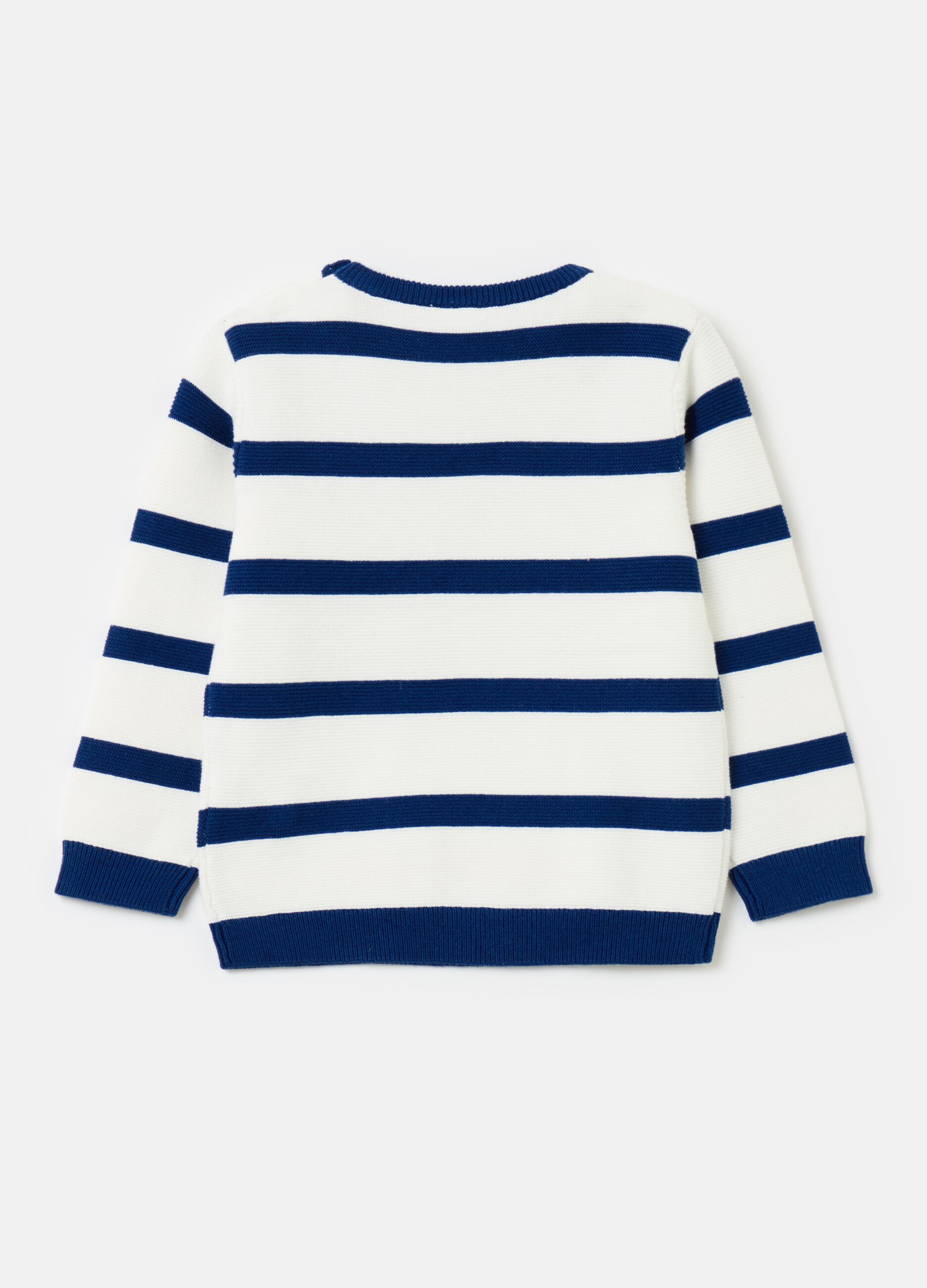 Striped crew neck pullover