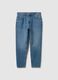 Pure cotton denim regular tapered jeans_4