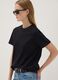 Black relaxed-fit pure cotton short-sleeve T-shirt_0