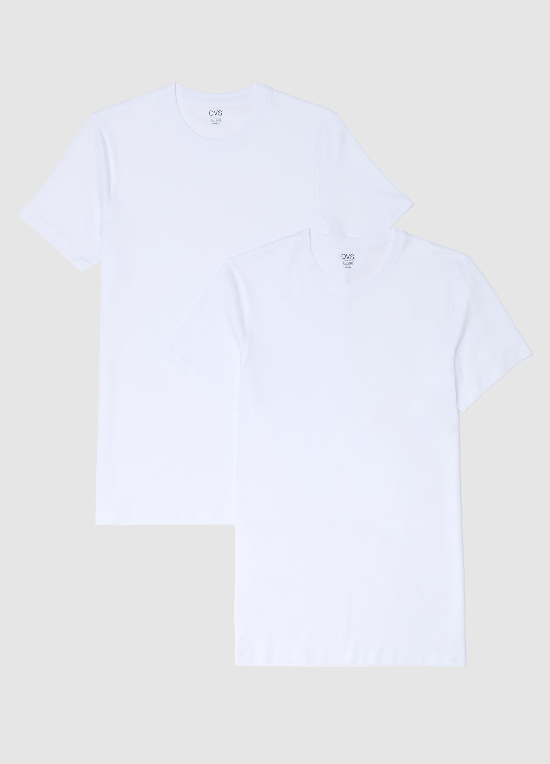 Bipack t-shirt intime in cotone Supima girocollo