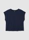 Ladies' blue cotton t-shirt_4