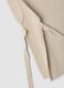 Beige ribbed wool-blend gilet with side ties, regular fit_1