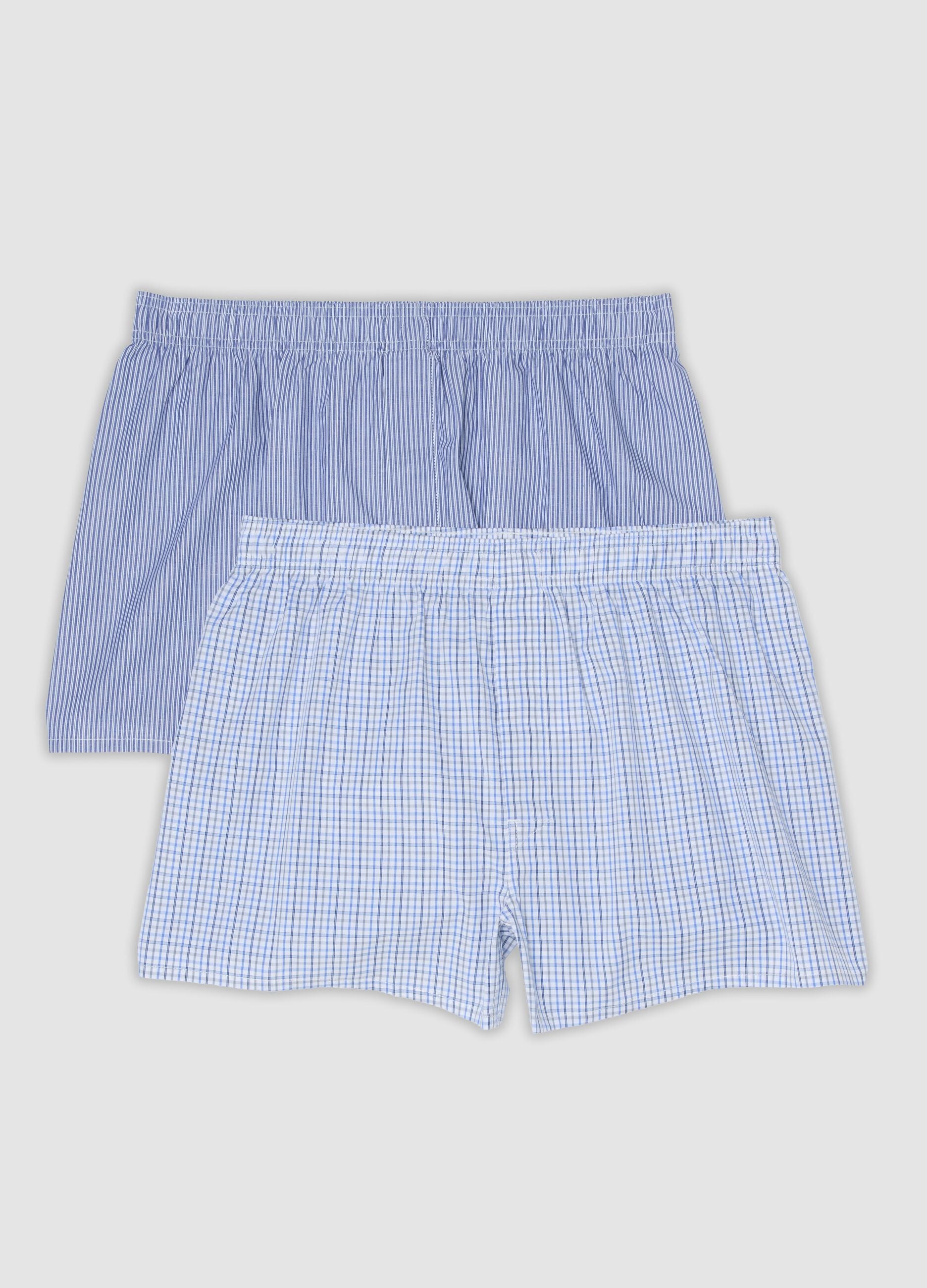 2-pack of light blue boxers in pure organic cotton