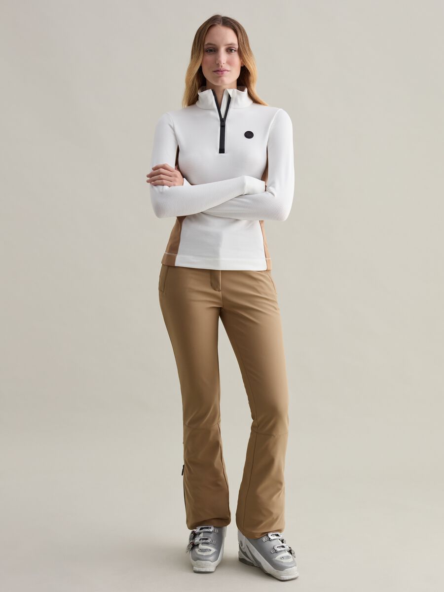 Half-zip fleece with waffle weave_1