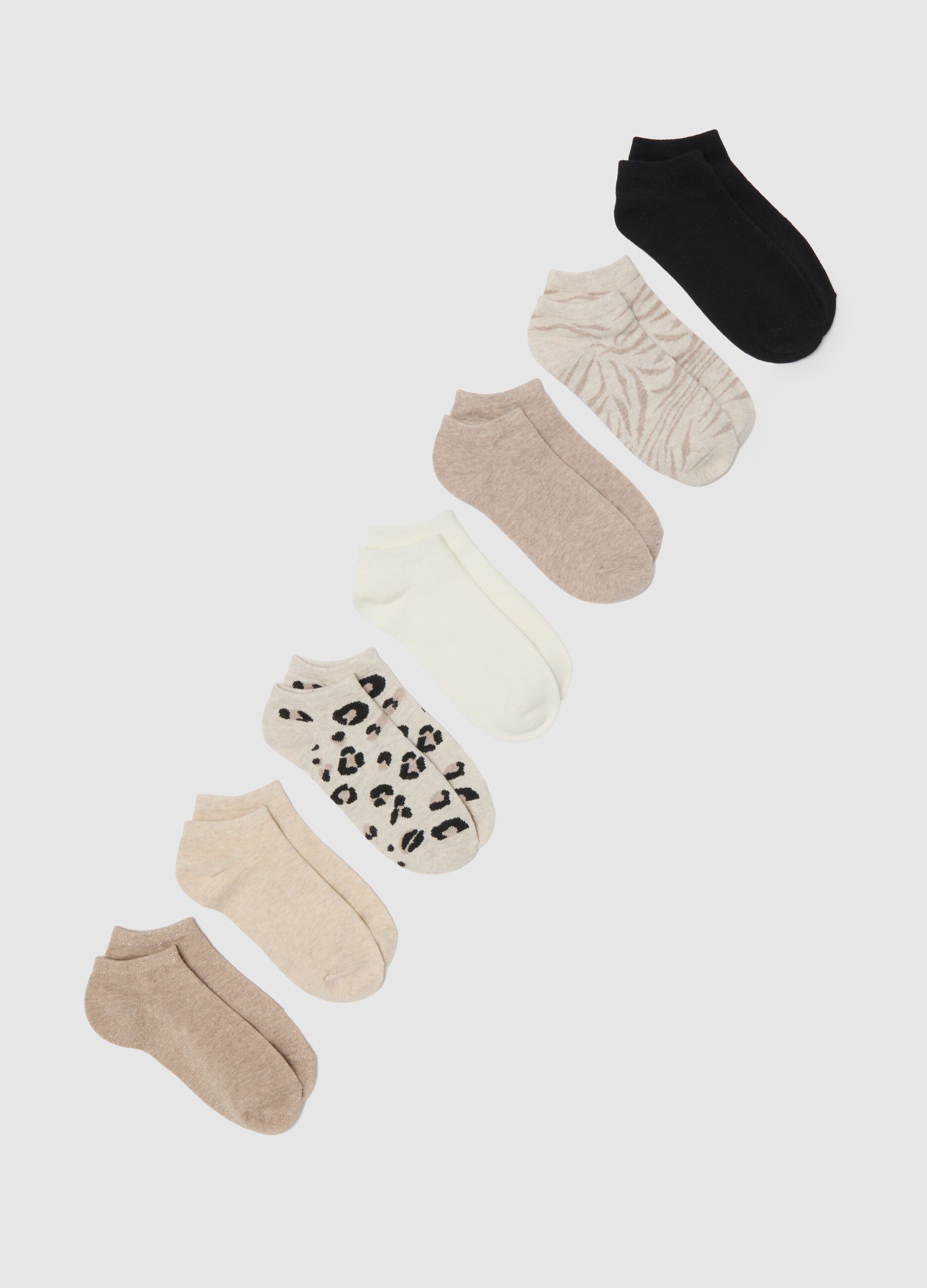 Multipack multicolour elasticated cotton socks