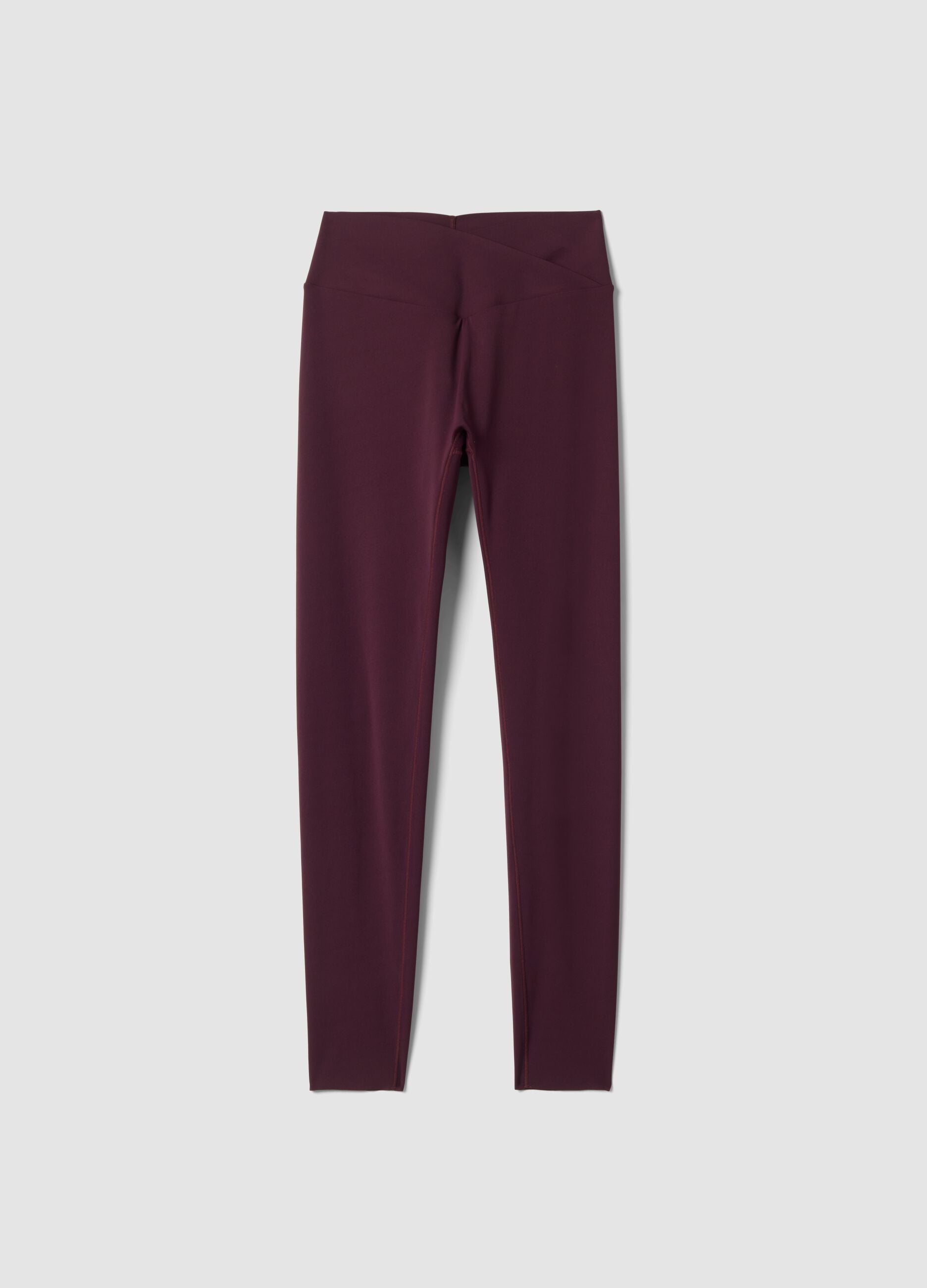 Leggings slim viola in tessuto elasticizzato a vita regular ALTAVIA STUDIO