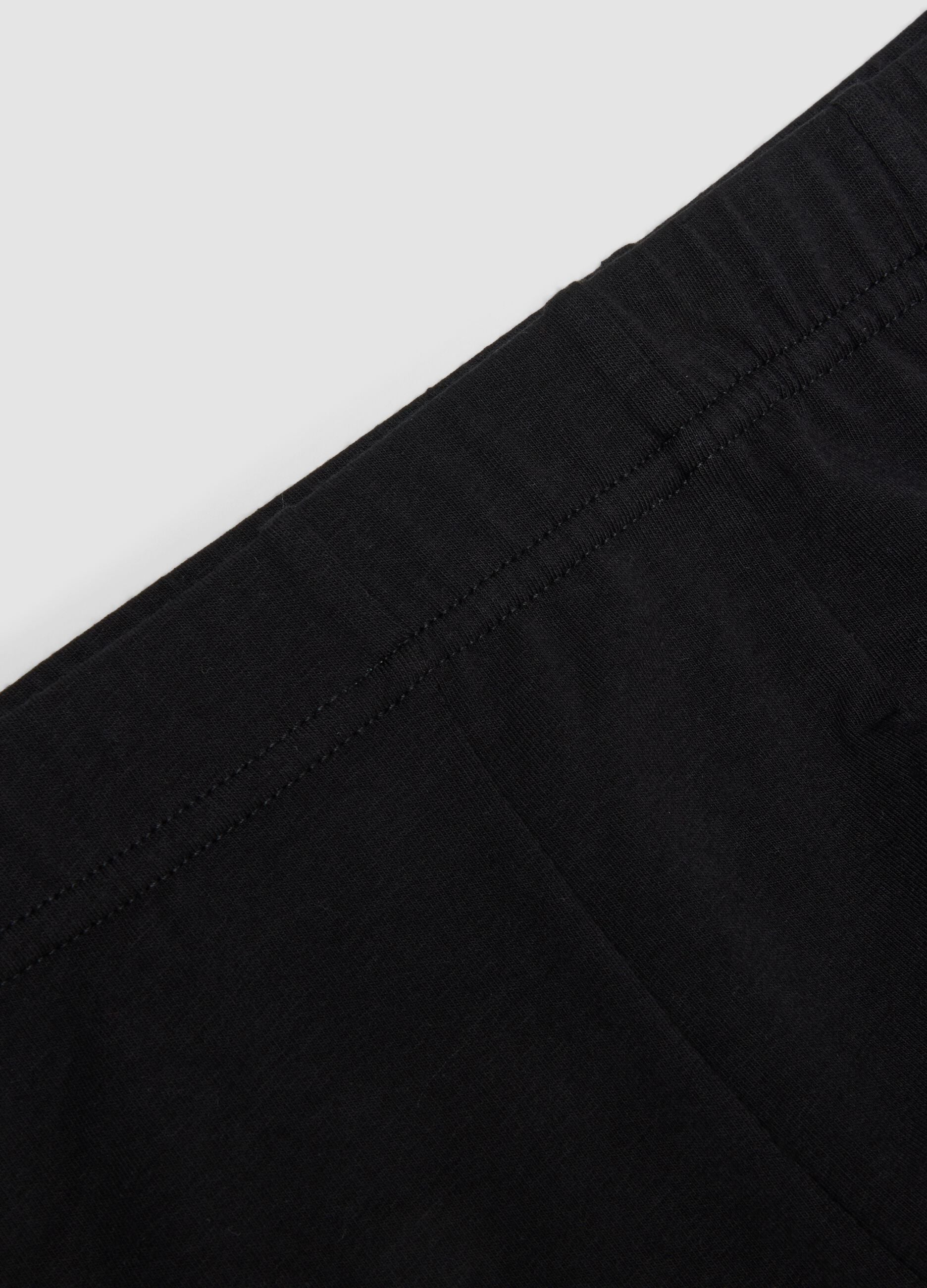 Black organic cotton boxer shorts