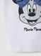 White stretch cotton T-shirt with Minnie print for girls_3