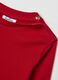 Children's red pure cotton regular fit T-shirt_3