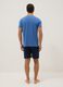 Pigiama in puro cotone organico blu regular fit_2