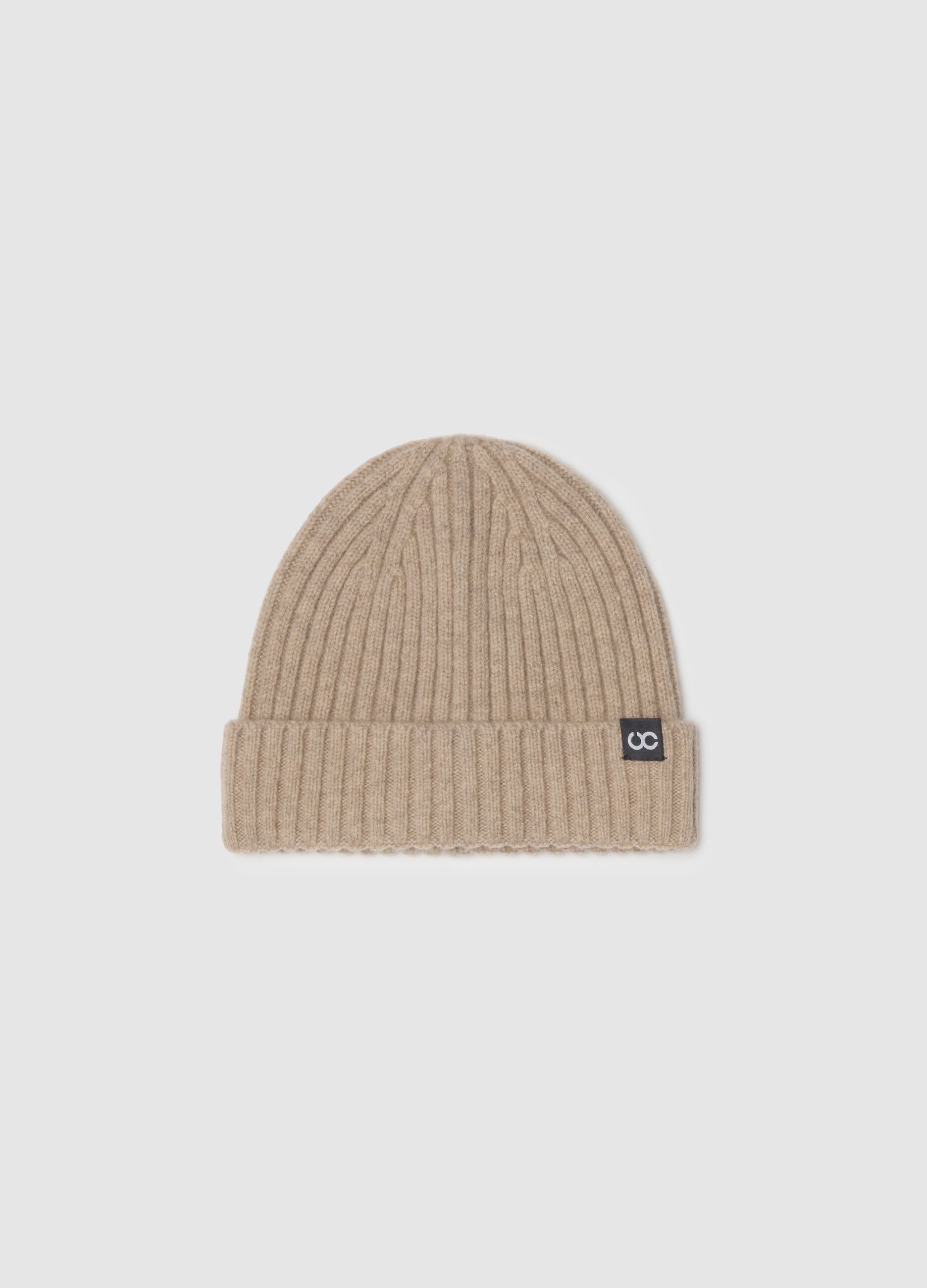Pure Beige Wool Hat
