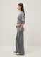 Grey wide leg pure cotton jogger trousers_1