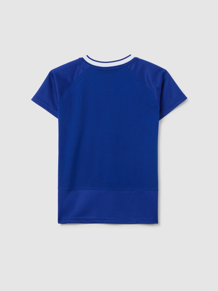 Children's blue pure cotton T-shirt with Giants logo_1