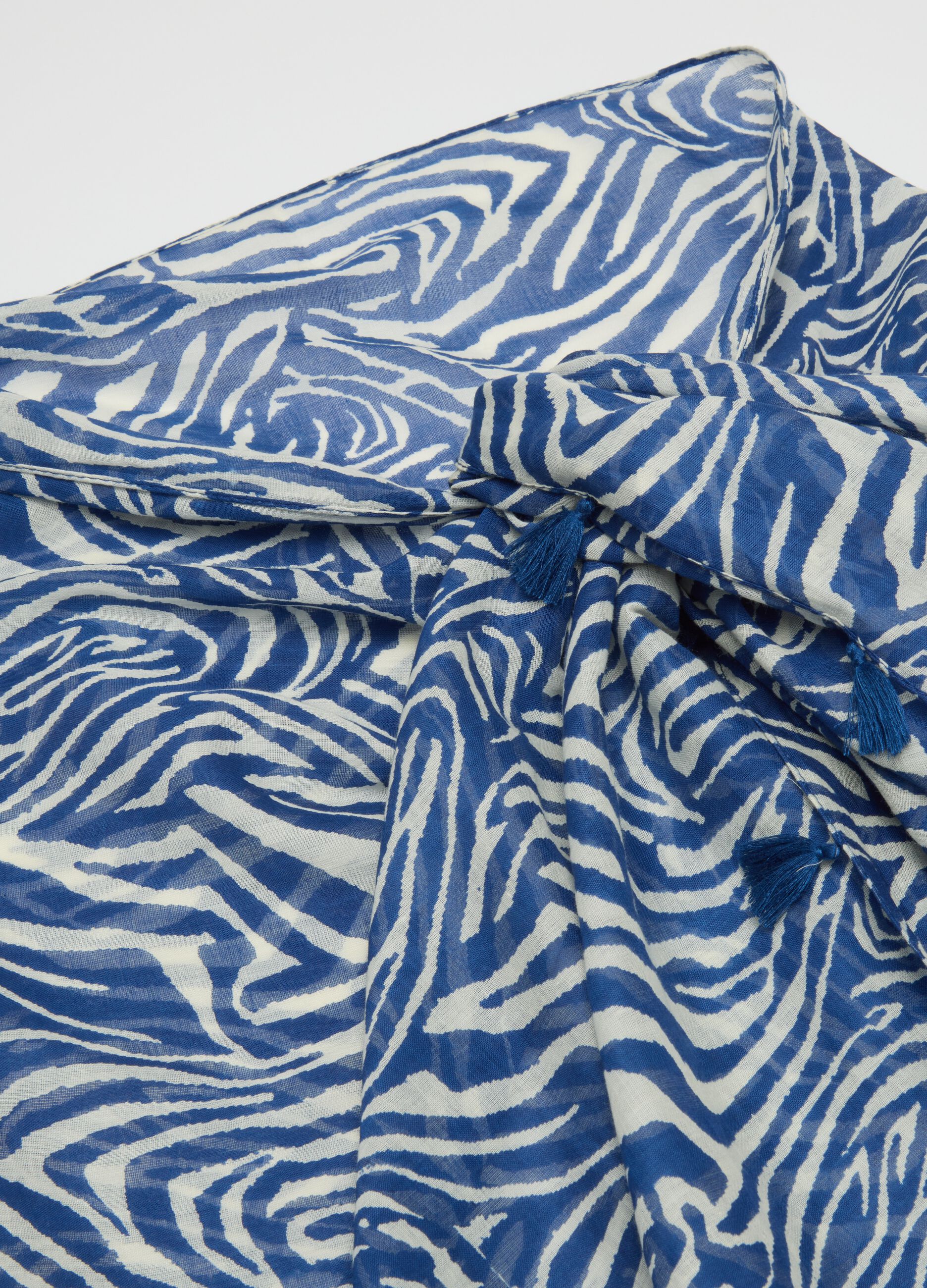 Pareo animalier in puro cotone