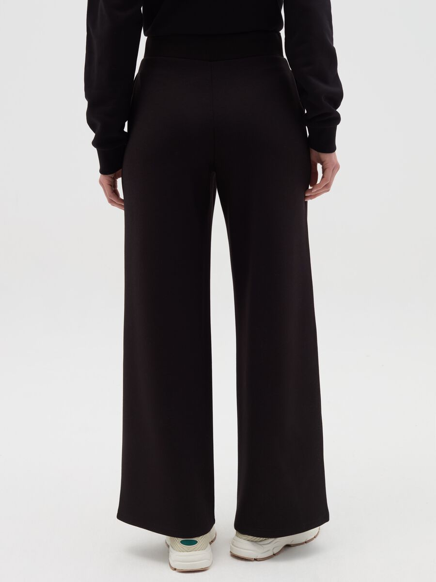 Solid colour wide-leg trousers_2