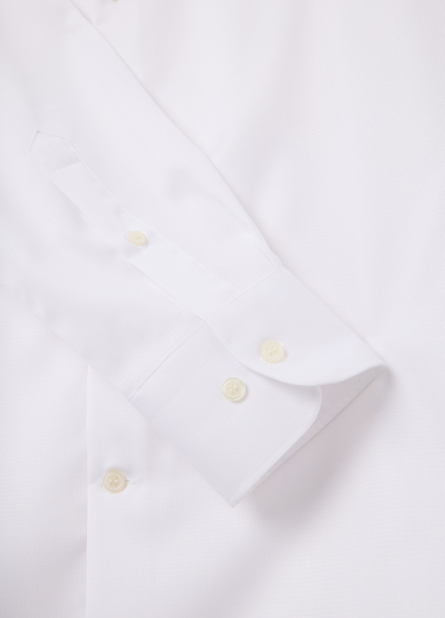 Camicia da uomo in puro cotone bianca regular fit