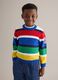 Multicolour striped pure cotton sweater for children regular fit_0