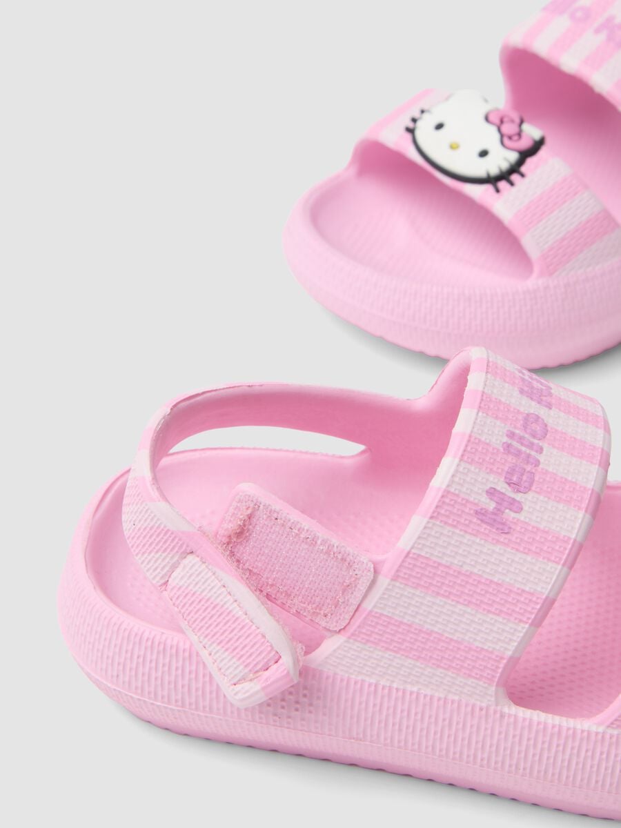Sandali rosa con stampa a righe_2