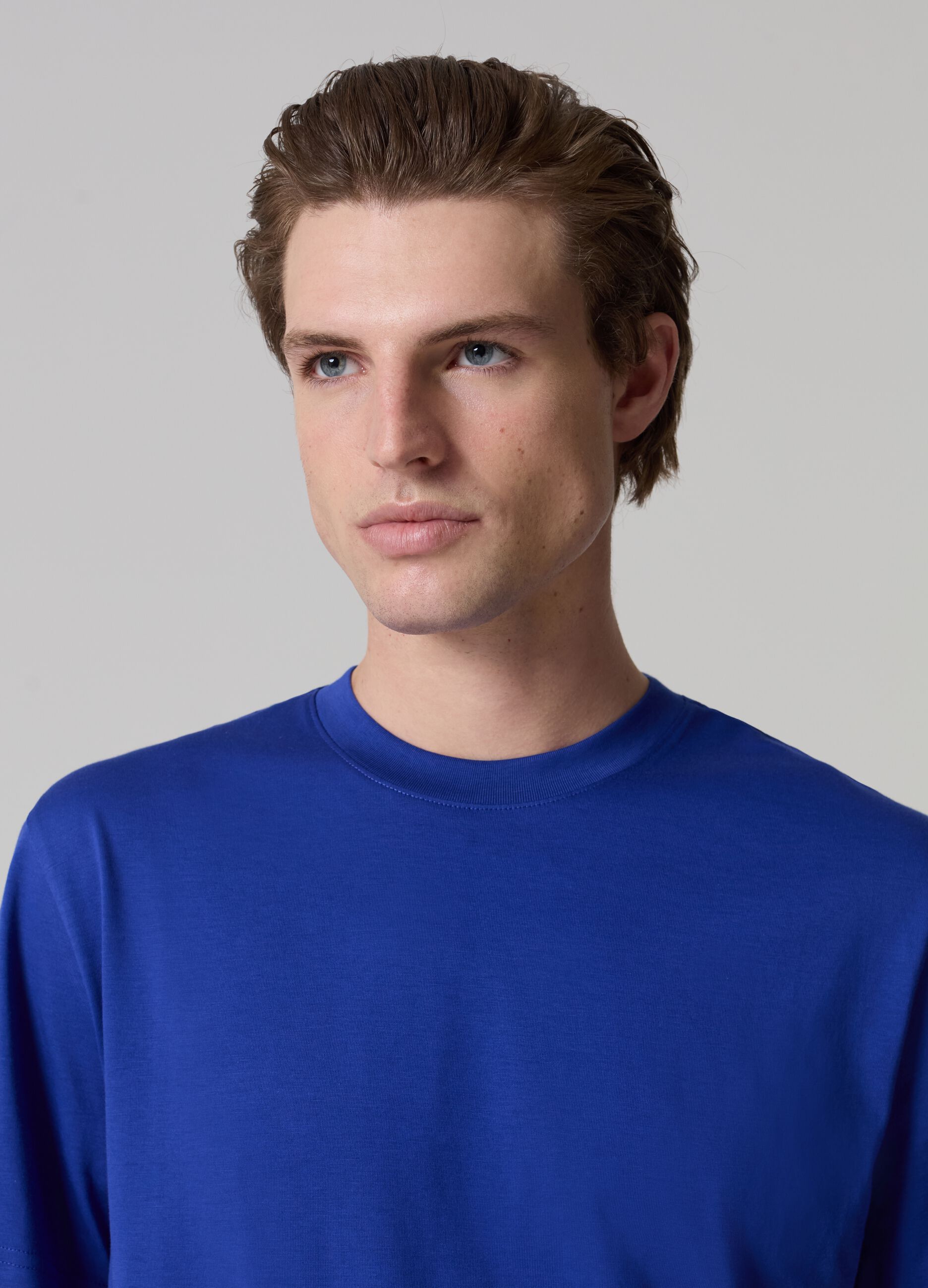 T-shirt girocollo in cotone Supima