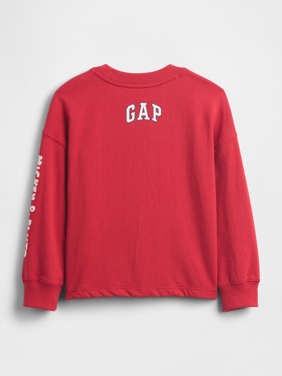 Red Long Sleeve Top with Graphic Print_1