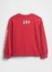 Red Long Sleeve Top with Graphic Print_1