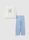 Girl's multicolour pyjamas in pure cotton regular fit with print_0