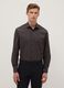 Brown pure cotton regular fit easy iron shirt_0