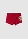 Red Christmas boxers in pure cotton regular fit with print_0