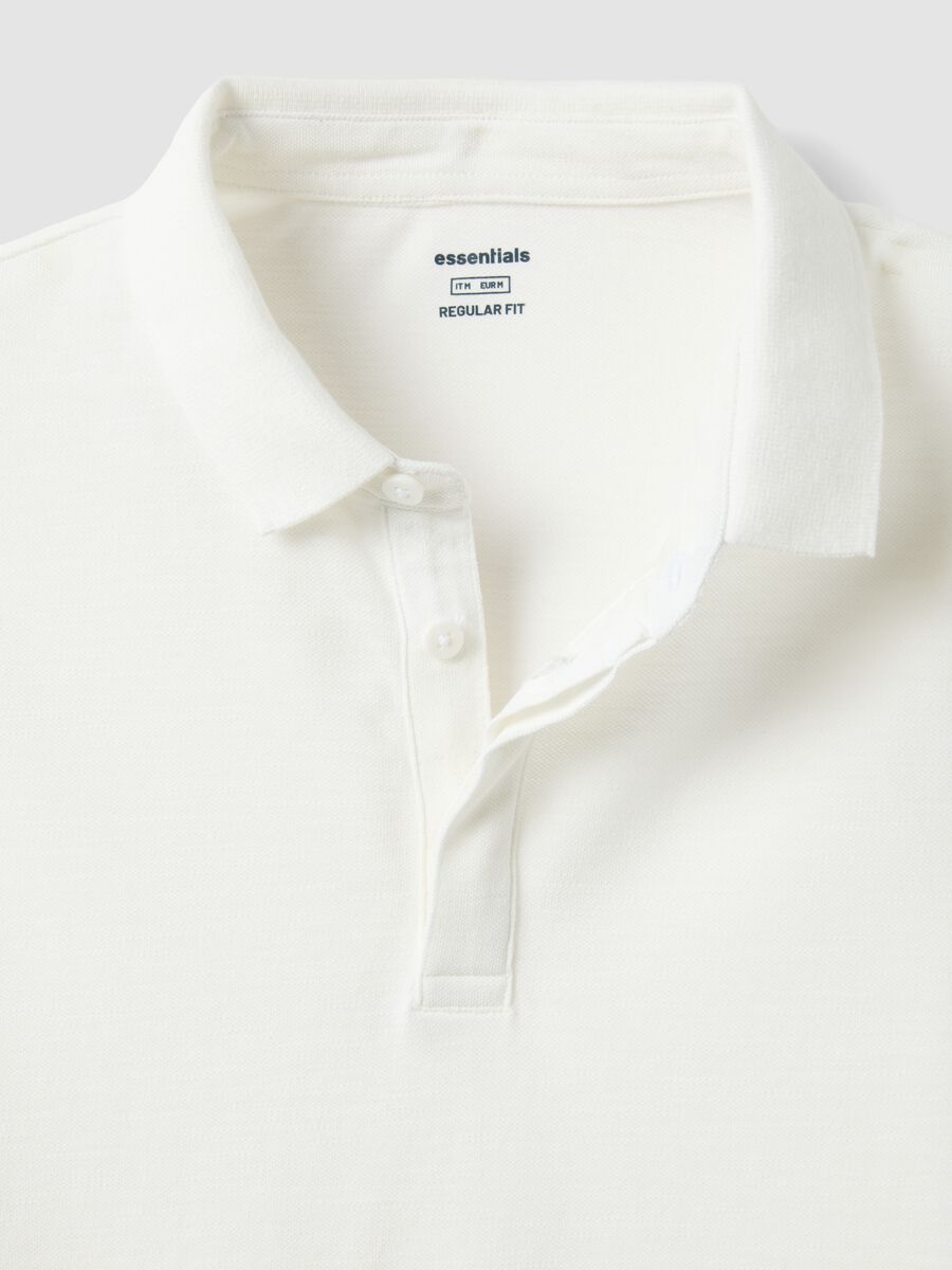 White pure cotton polo regular fit_5