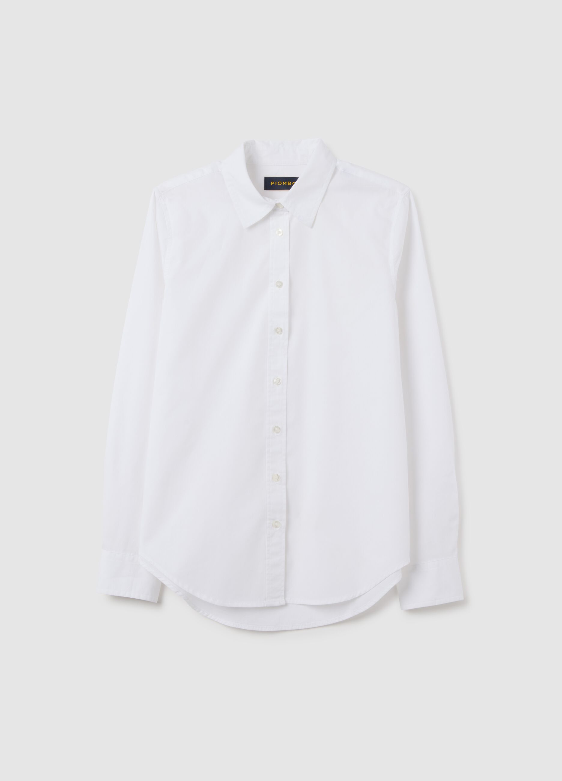 White pure cotton regular fit shirt