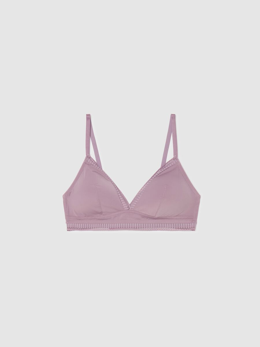 Semi-padded triangle bra with geometric motif_4