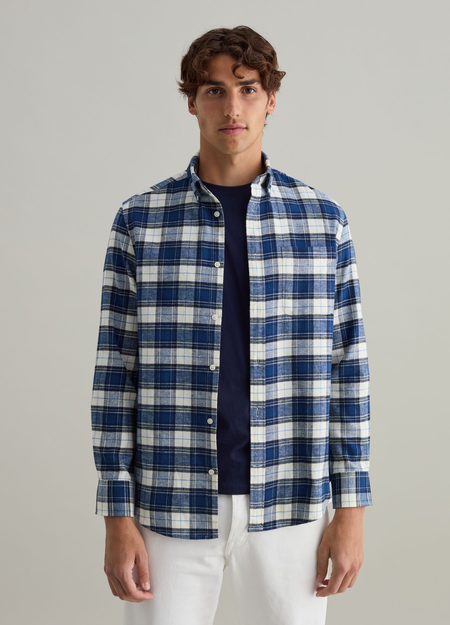 Camicia flanella uomo ovs hot sale