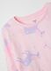 Girls' Pyjama in Pure Pink Cotton Regular Fit_3
