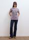 Purple pure cotton T-shirt with floral print, relaxed fit_1