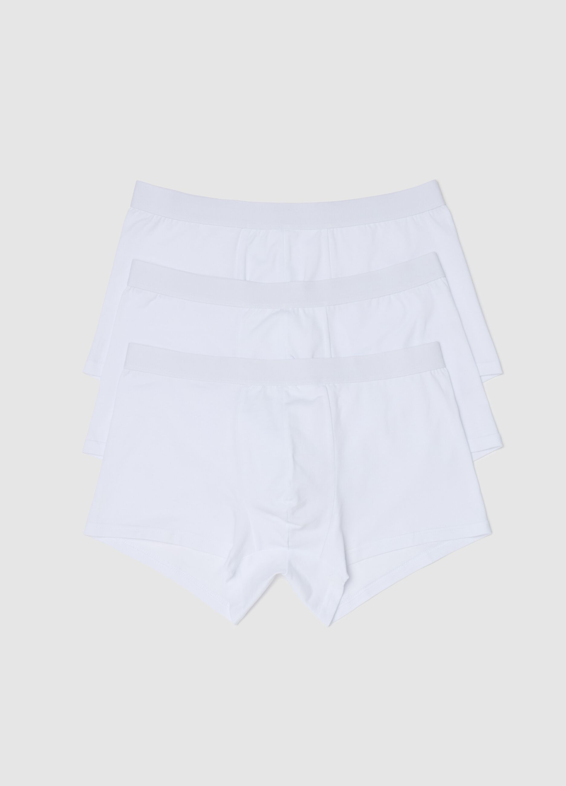 Three-pack boxer shorts in stretch organic cotton