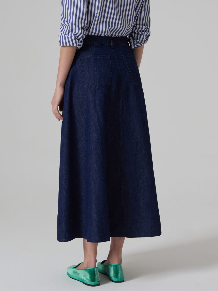 Full midi skirt in denim_2