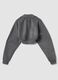 Grey Cropped Shrug Sweatshirt_1