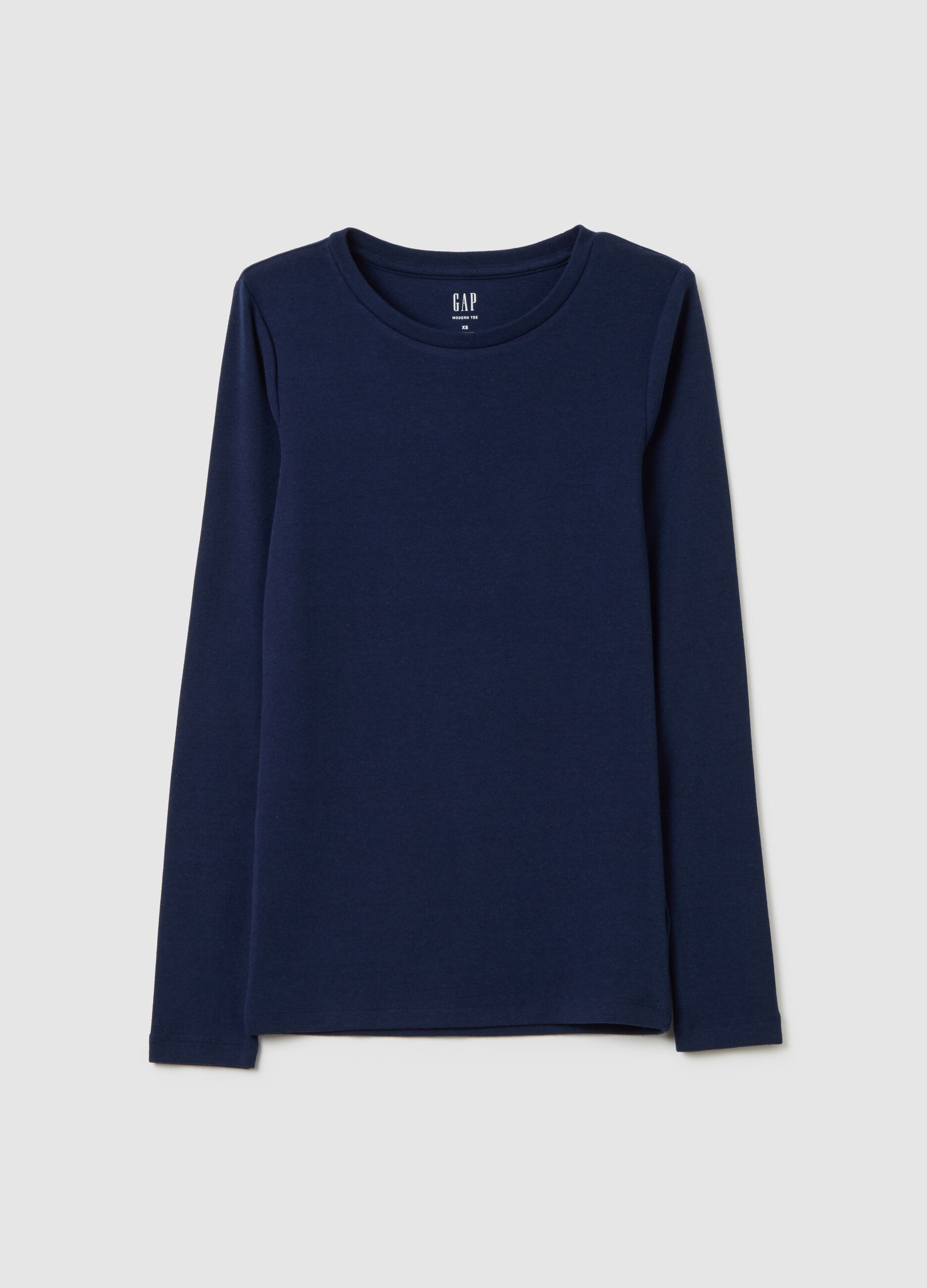Long-sleeved T-shirt in cotton and modal